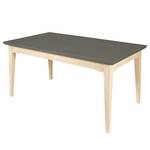 Table Casares Pin massif - Gris/Pin crème - Largeur : 200 cm