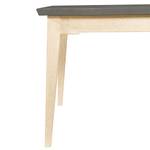 Table Casares Pin massif - Gris/Pin crème - Largeur : 200 cm