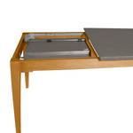 Table extensible Casares Pin massif - Gris/Pin marron - Largeur : 140 cm