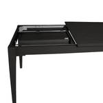 Table extensible Casares Pin massif - Noir - Largeur : 200 cm