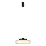 Hanglamp Puck staal/opaalglas - wit- 1 lichtbronnen