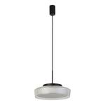 Hanglamp Puck staal/opaalglas - wit- 1 lichtbronnen