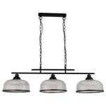 Suspension Highworth Acier / Verre - Noir - 3 ampoules