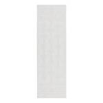 Tapis de couloir Shyla Polypropylène / Tissu chenille - Blanc - 60 x 240 - Lavable