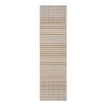 Tapis de couloir Elton Stripe Polypropylène / Tissu chenille - 60 x 240 - Lavable - Beige