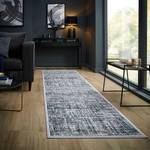 Tapis de couloir Trace Polypropylène / Polyester - Bleu - 80 x 300 cm