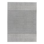 Tapis Elton Stripe Polypropylène / Tissu chenille - Lavable - Gris - 80 x 160 cm