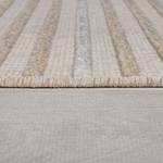 Tappeto a pelo corto Elton Stripes Polipropilene / Ciniglia - Lavabile - Beige - 80 x 160 cm