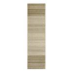 Loper Elton Stripe polypropeen/chenille - 60 x 240 cm - Wasbaar - Groen