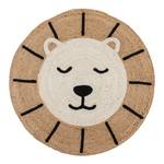 Kindervloerkleed Leo Lion jute - beige - 100 x 100 cm