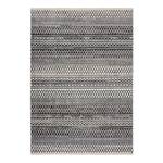 Laagpolig vloerkleed Camino polypropeen - Zwart/wit - 160 x 230 cm