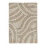 Hoogpolig vloerkleed Velvet Carved gerecycled polyester - Beige - 200 x 290 cm