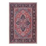 Laagpolig tapijt Windsor Traditional textielmix/polyester - wasbaar - Rouge/blauw - 120 x 170 cm