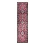 Tapis de couloir Windsor Traditional Fibres mélangées / Polyester - 60 x 230 cm - Lavable - Rouge / Bleu