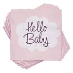 Serviettes en papier APRÈS Baby Girl Papier certifié FSC® - Rose - 20 pièces