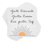 Papieren servetten APRÈS Gute Freunde FSC®-gecertificeerd papier - wit - 20 stuks