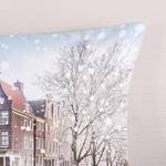 Parure en flanelle de coton Amsterdam Coton - Sable - 240 x 200/220 cm + 2 oreillers 70 x 60 cm