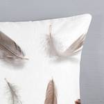 Parure en flanelle de coton Feathers Coton - Marron clair - 200 x 200 cm + 2 oreillers 80 x 80 cm