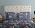 Parure de lit en coton renforcé Quinn Coton - Lilas - 240 x 200/220 cm + 2 oreillers 70 x 60 cm