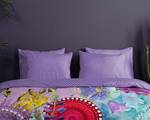 Parure de lit en satin mako Vitori Coton - Multicolore - 140 x 200 cm + coussin 90 x 70 cm