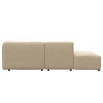 Chaise longue ALON Corduroy Snor: Beige - Armleuning vooraanzicht rechts