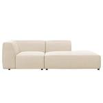 Chaise longue ALON Geweven stof Saia: Beige - Armleuning vooraanzicht links