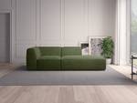 Chaise longue ALON Corduroy Snor: Groen - Armleuning vooraanzicht links