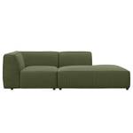 Chaise longue ALON Corduroy Snor: Groen - Armleuning vooraanzicht links