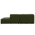 Chaise longue ALON Corduroy Snor: Groen - Armleuning vooraanzicht links