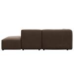 Chaise longue ALON Geweven stof Belana: Taupe - Armleuning vooraanzicht links