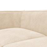 Chaise longue ALON Bouclé Stof Bony: Beige - Armleuning vooraanzicht links