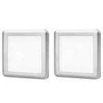 Spot LED encastrable de plafond Kaini Blanc chaud - Lot de 2