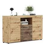 Dressoir Kaini Ribbeck eikenhouten look