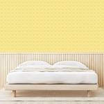 Papier peint Abstract Sun PVC - Jaune / Blanc - Hauteur : 90 cm