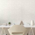 Papier peint Ivory PVC - Blanc / Crème - Hauteur : 90 cm