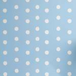 Tapete Aqua Dots PVC - Weiß / Hellblau - Höhe: 90 cm