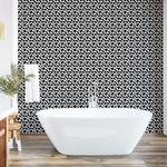 Papier peint Cow Pattern PVC - Noir / Blanc - Hauteur : 90 cm