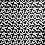 Papier peint Cow Pattern PVC - Noir / Blanc - Hauteur : 250 cm