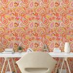 Papier peint Orange PVC - Orange - Hauteur : 250 cm