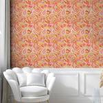 Behang Orange PVC - oranje - Hoogte: 250 cm