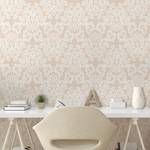 Behang Ornament PVC- crèmekleurig/beige - Hoogte: 180 cm