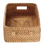 Mand SALON rechthoekig rotan - natuur - 17 x 23 cm