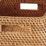 Cesto SALON rettangolare Rattan - Naturale - 17 x 23 cm