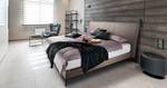 Letto boxspring Plata Fango - 160 x 200cm - Materasso doppio H3 H4 - Similpelle