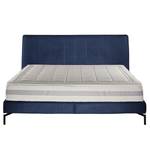 Lit boxspring Plata Bleu foncé - 180 x 200cm - D3 medium - Tissé à plat