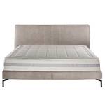 Lit boxspring Plata Crème - 160 x 200cm - D2 souple - Tissé à plat