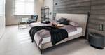 Lit boxspring Plata Crème - 180 x 200cm - D2 souple - Tissé à plat