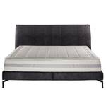 Lit boxspring Plata Anthracite - 160 x 200cm - D3 medium - Tissé à plat