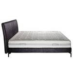 Letto boxspring Plata Color antracite - 160 x 200cm - Materasso doppio H2 H3 - Tessuto piatto