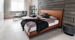 Letto boxspring Plata Cognac - 160 x 200cm - H4 - Microfibra